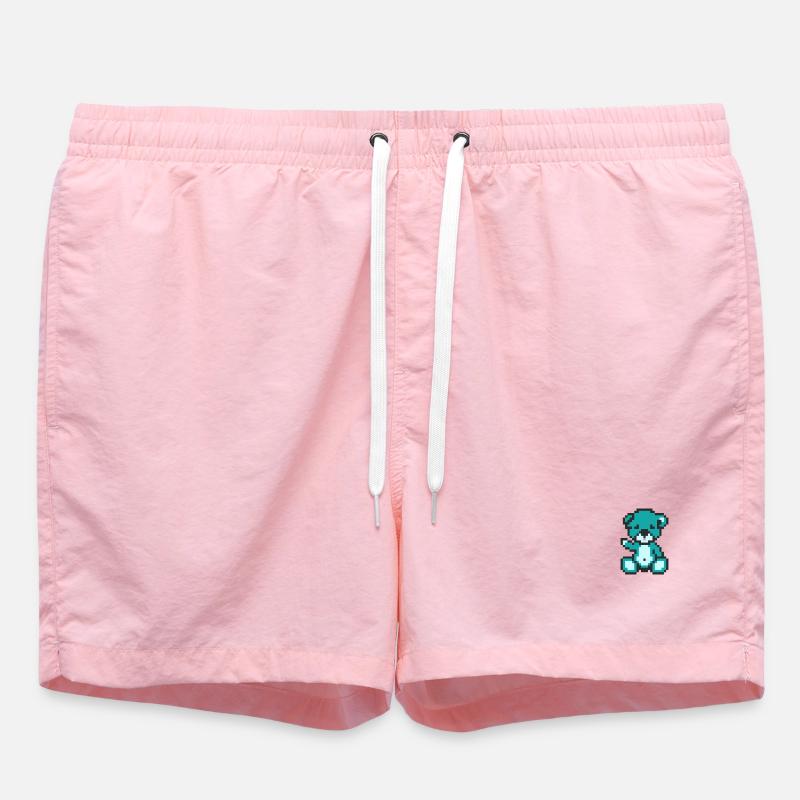 Pixel Bear Alien - Short de bain - rose