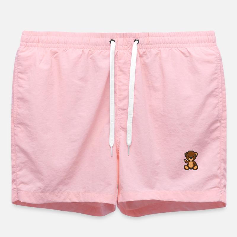 Pixel Bear Brownie - Short de bain - rose