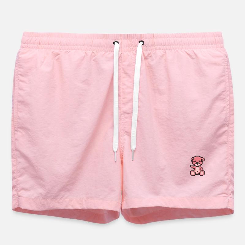 Pixel Bear Candy - Short de bain - rose