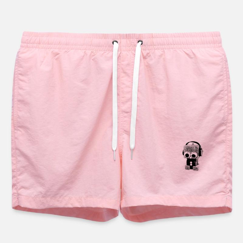 DJ mit Kopfhörer - Badeshorts - Pink