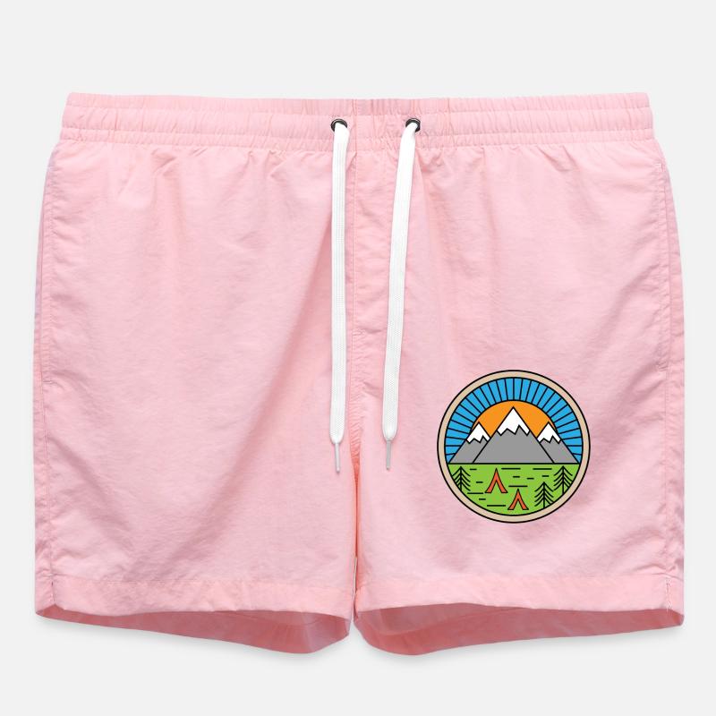 camping - Short de bain - rose