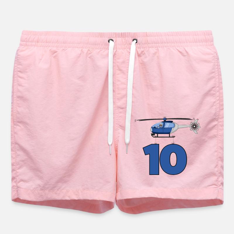 Hélicoptère 10e anniversaire - Short de bain - rose