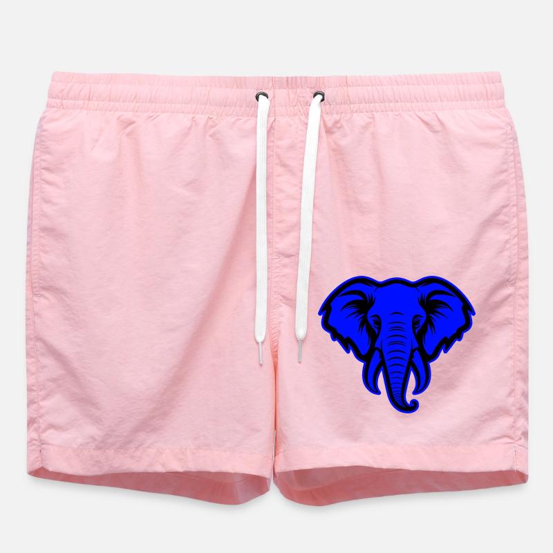 Portrait d’animal éléphant - Short de bain - rose