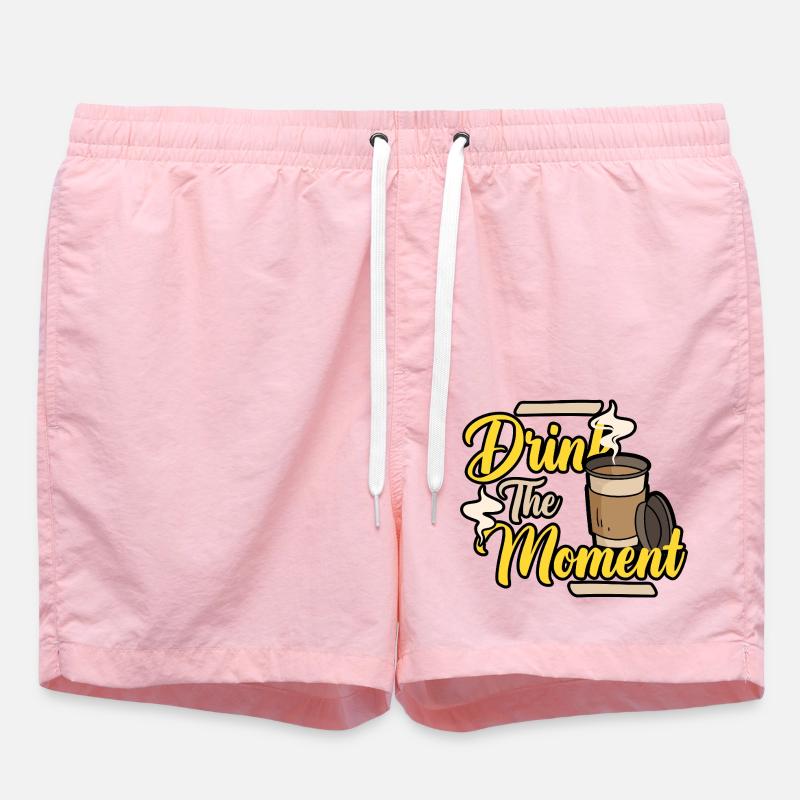 Pause café - Short de bain - rose