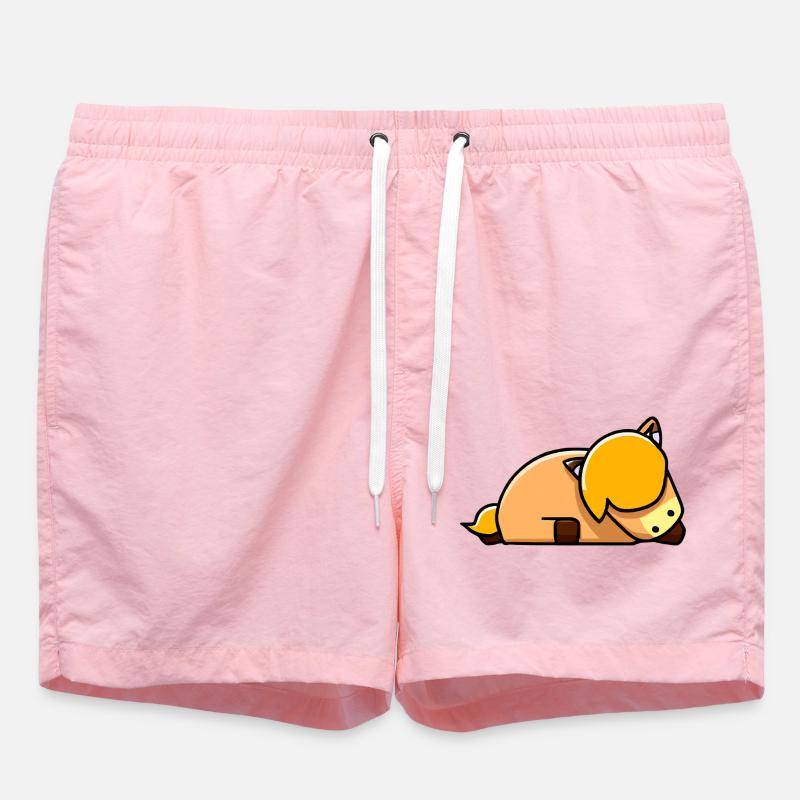 Süßes Pferd schläft - Badeshorts - Pink