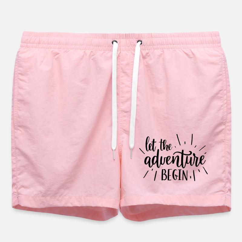 Abenteuerbeginner Motivdesign - Badeshorts - Pink