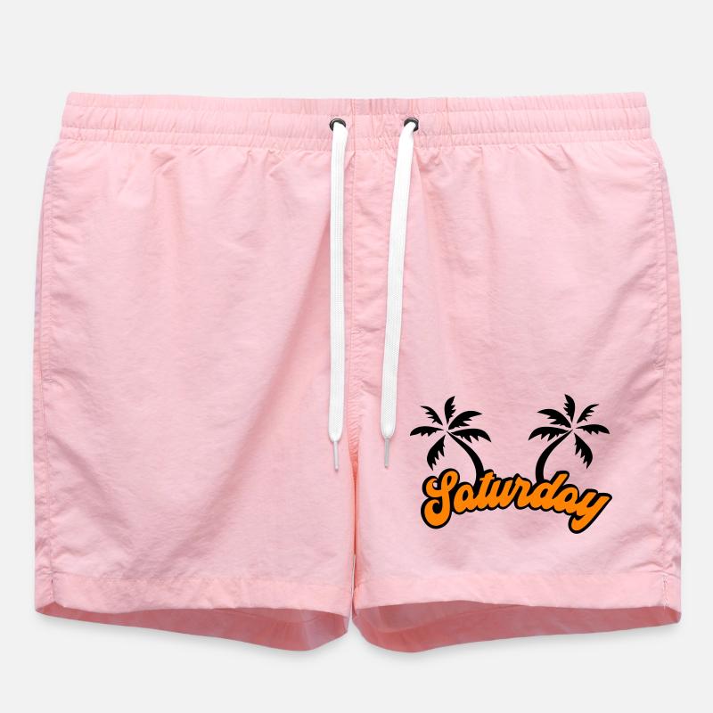 Saturday The Weekend Design - Swim Trunks - pink