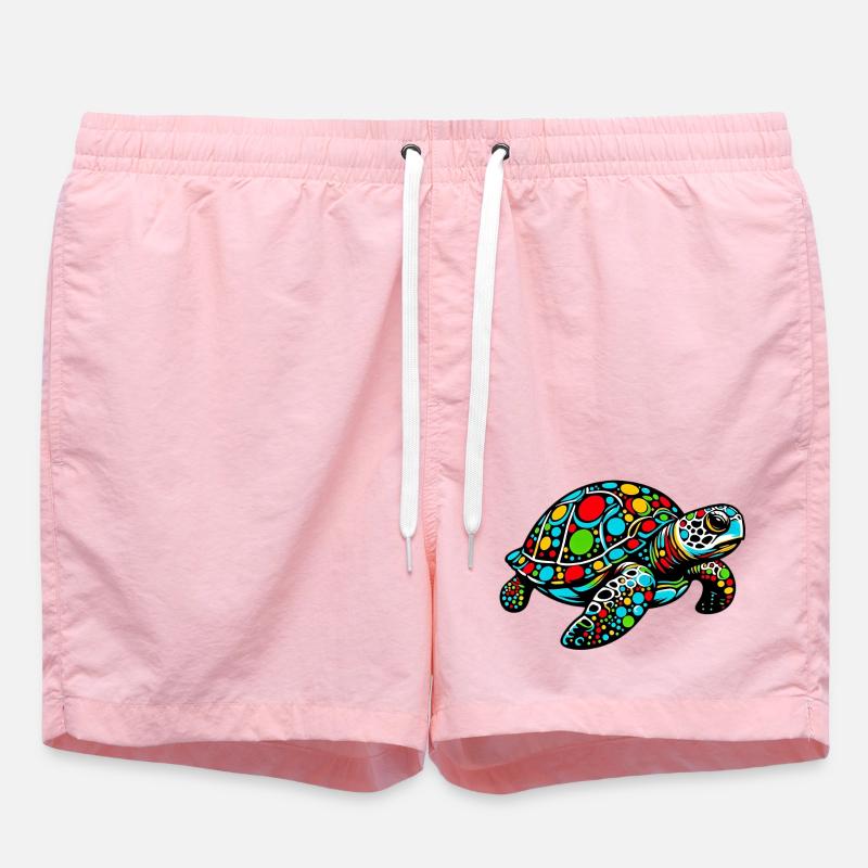 Turtle - Swim Trunks - pink