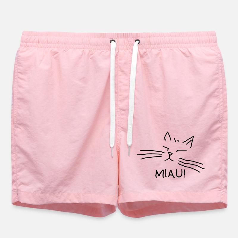 Propriétaire de chat Miaulement de chat - Short de bain - rose