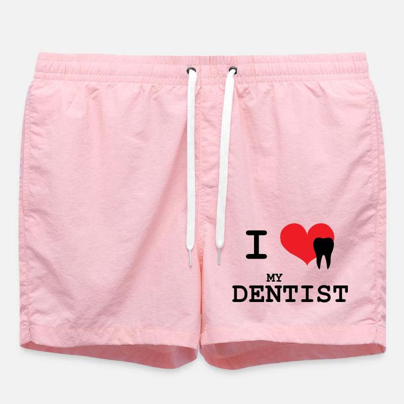 I Love My Dentist Graphic - Short de bain - rose