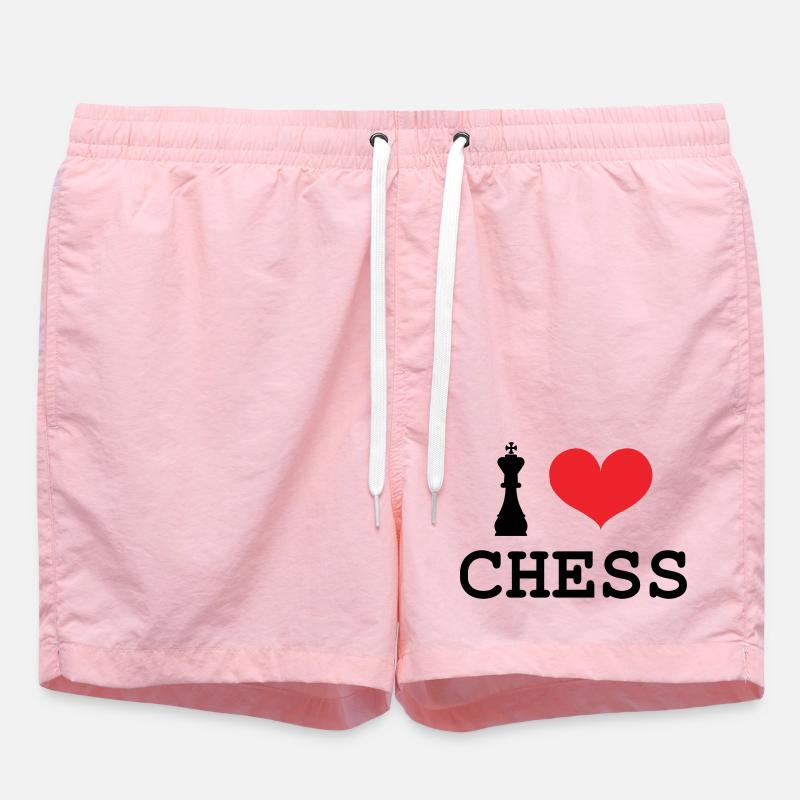 Passion Jeu d'Échecs King Love - Short de bain - rose