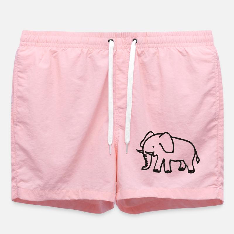 Éléphant - Short de bain - rose
