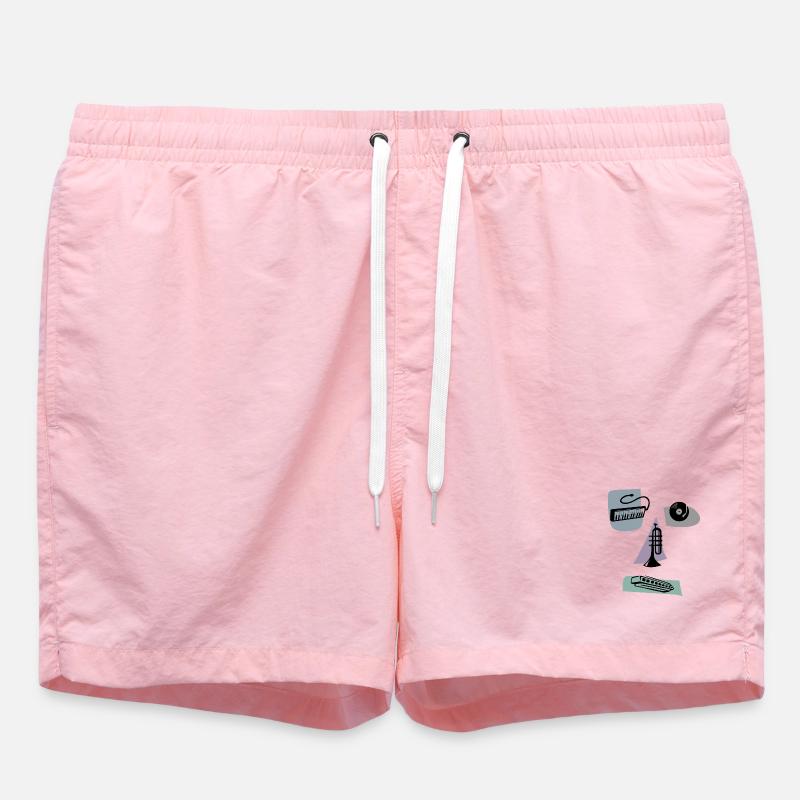 visage musical - Short de bain - rose
