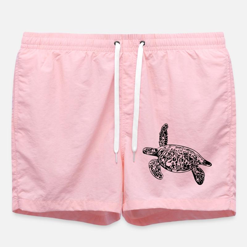 Schildkröte - Vector Design - Badeshorts - Pink
