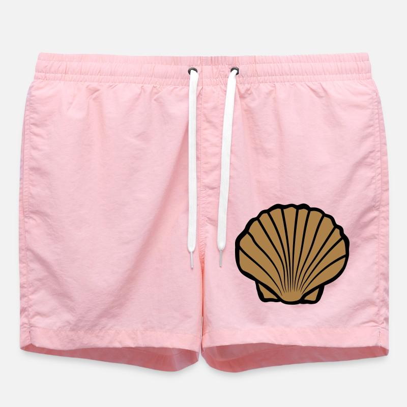 Brown Shell Logo - Short de bain - rose