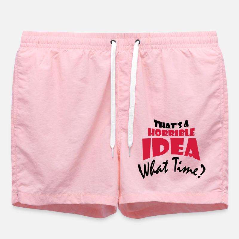 Thats a horrible Idea - Swim Trunks - pink
