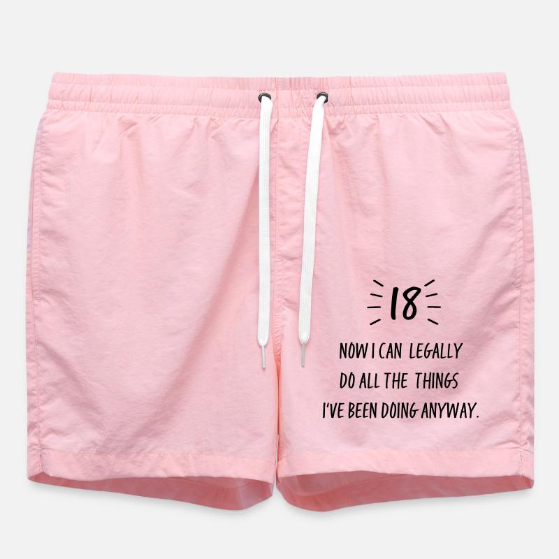 18 - Short de bain - rose