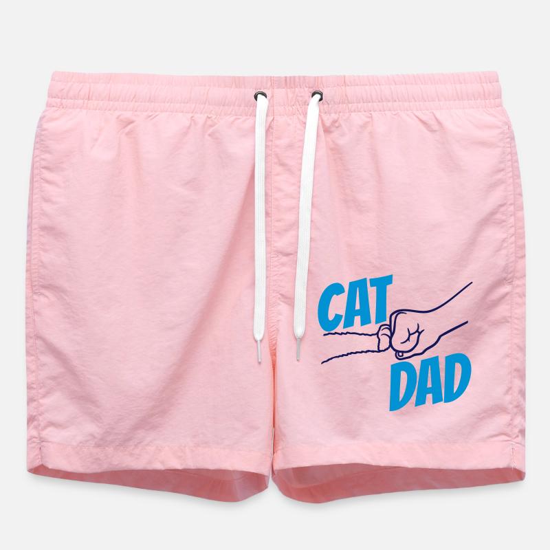 Conception du logo Cat Dad - Short de bain - rose