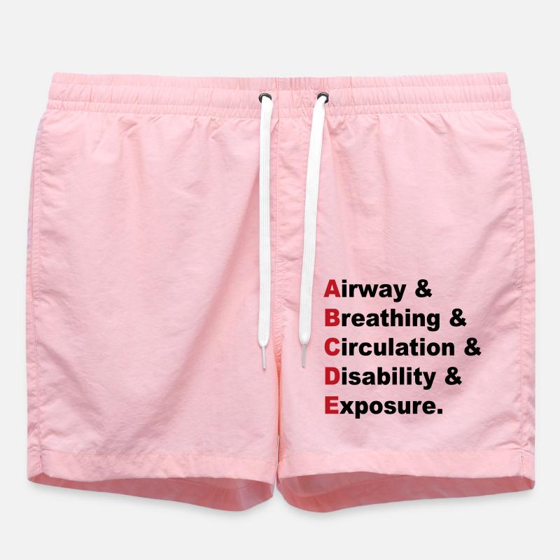 Règle ABCDE - Short de bain - rose