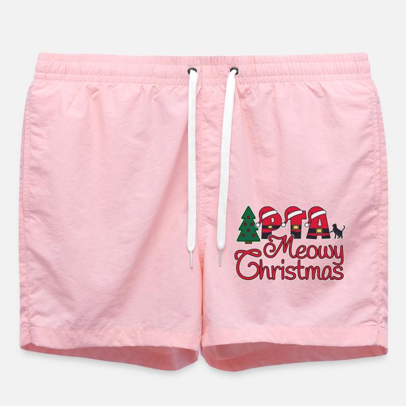 PTA Cat Noël miaouant - Short de bain - rose