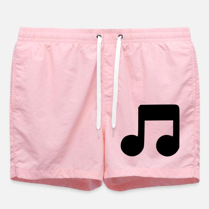 Musical note - Swim Trunks - pink