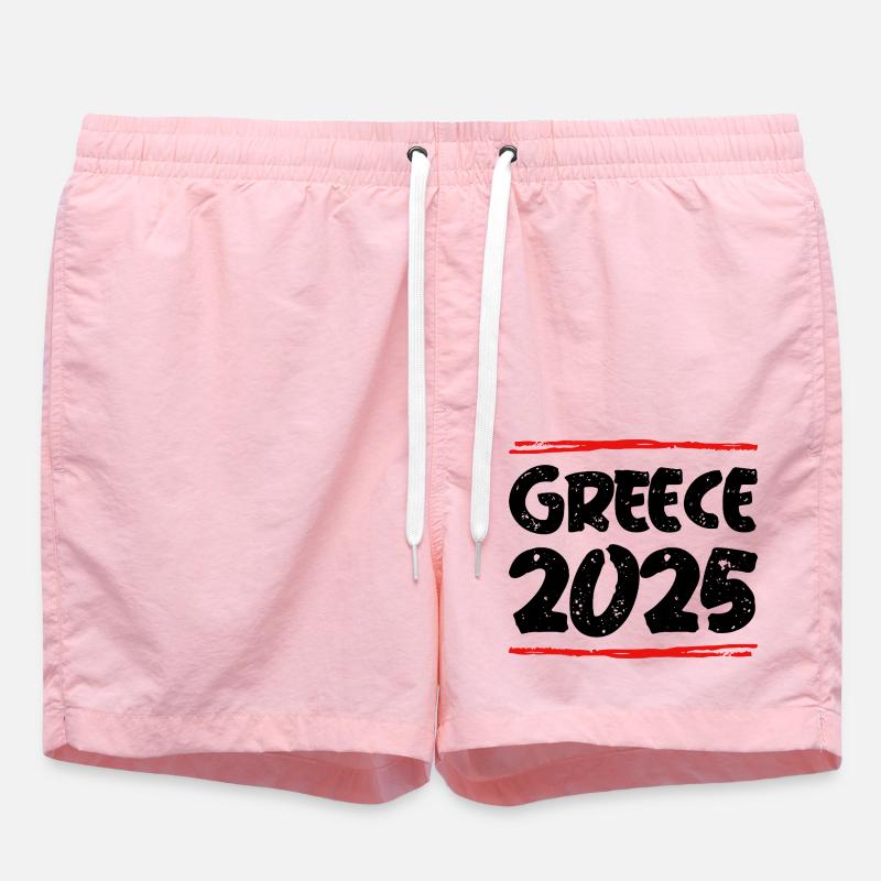 Grèce 2025 Dicton - Short de bain - rose