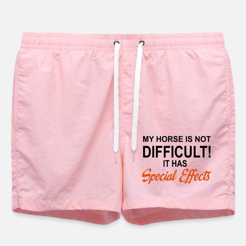 Pferd - Badeshorts - Pink