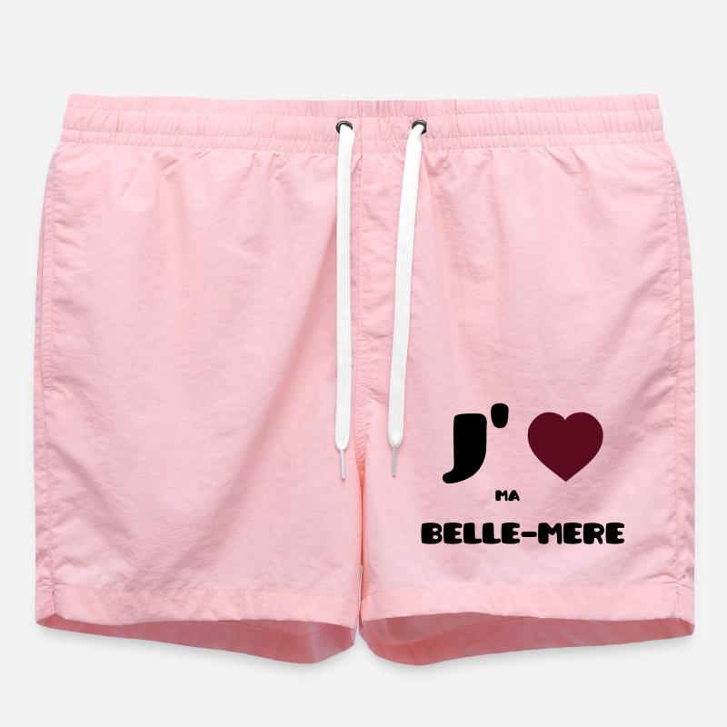 I love my mother (V) - Swim Trunks - pink