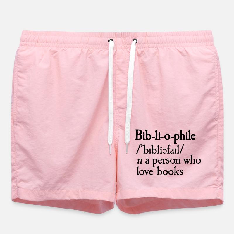 Bibliophile dictionary definition - Short de bain - rose
