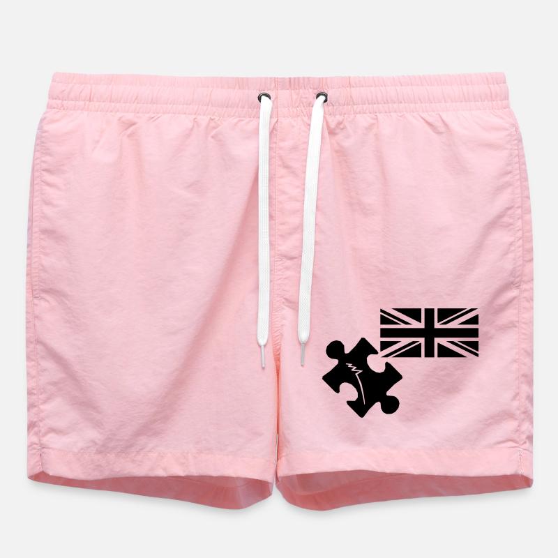 Puzzle John Spilsbury - Short de bain - rose