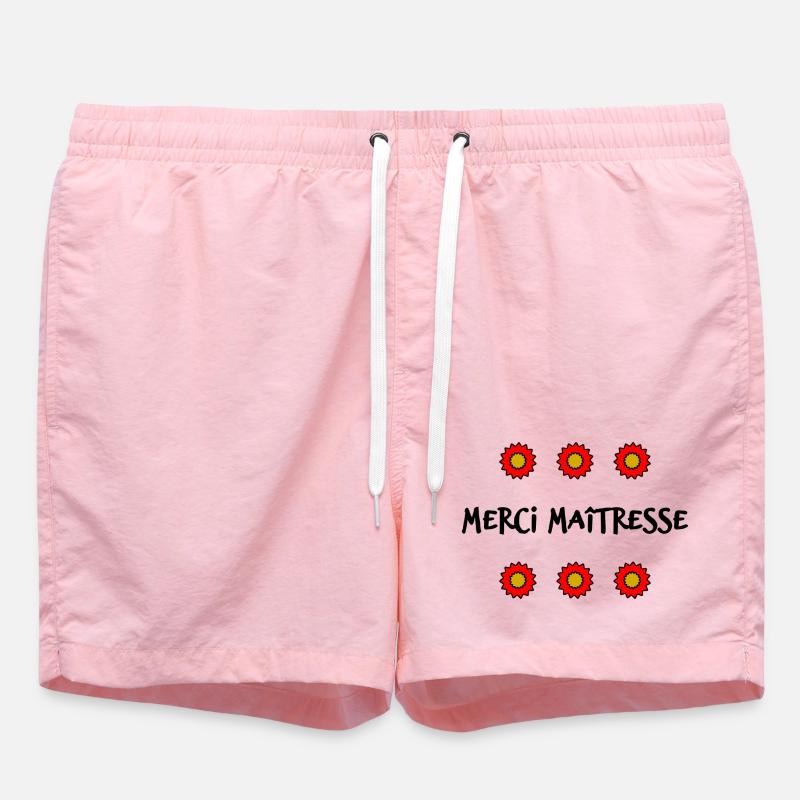 MAÎTRESSE. MAITRE. MERCI. MERCI MAÎTRESSE - Short de bain - rose