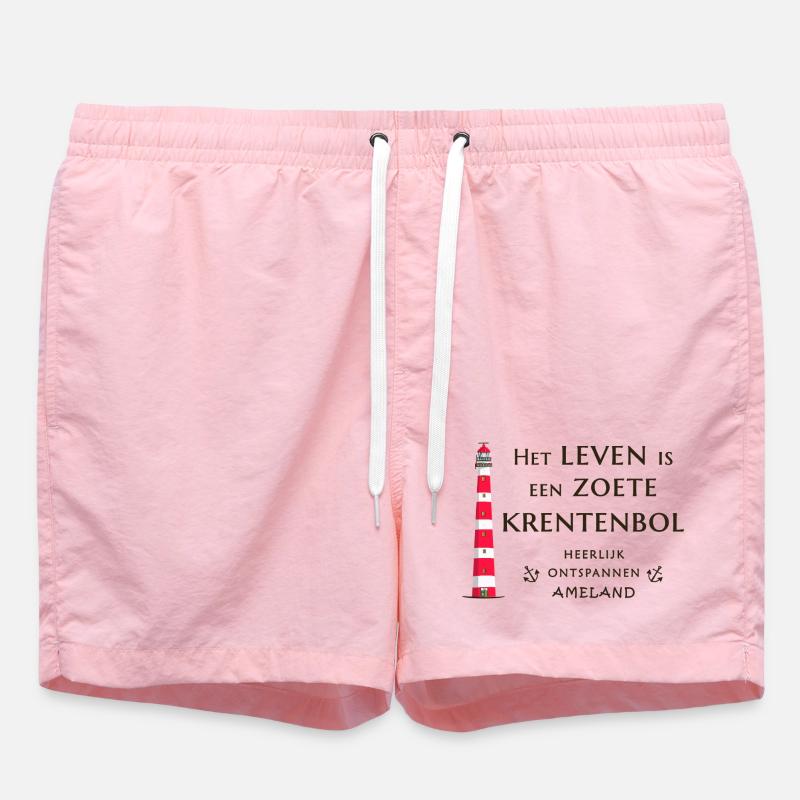 Ameland, Pays-Bas, Leuchtturm Raisins Buns - Short de bain - rose