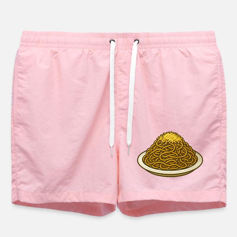 Spaghetti avec illustration de fromage - Short de bain - rose