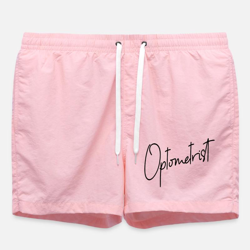 Ophthalmic Optics Optometry Optometrist - Swim Trunks - pink