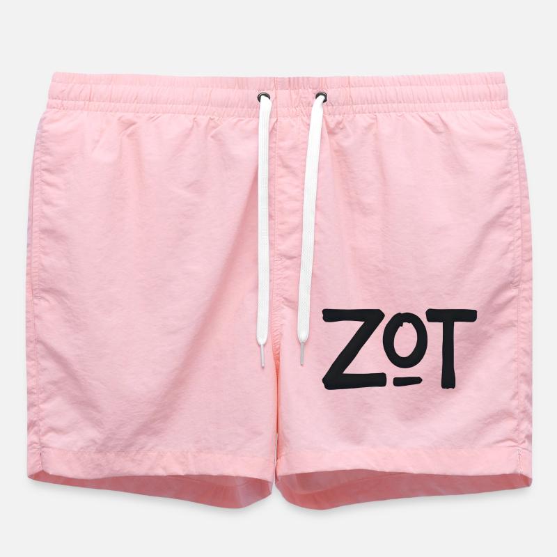 ZOT Bold Brushstroke Logo - Short de bain - rose
