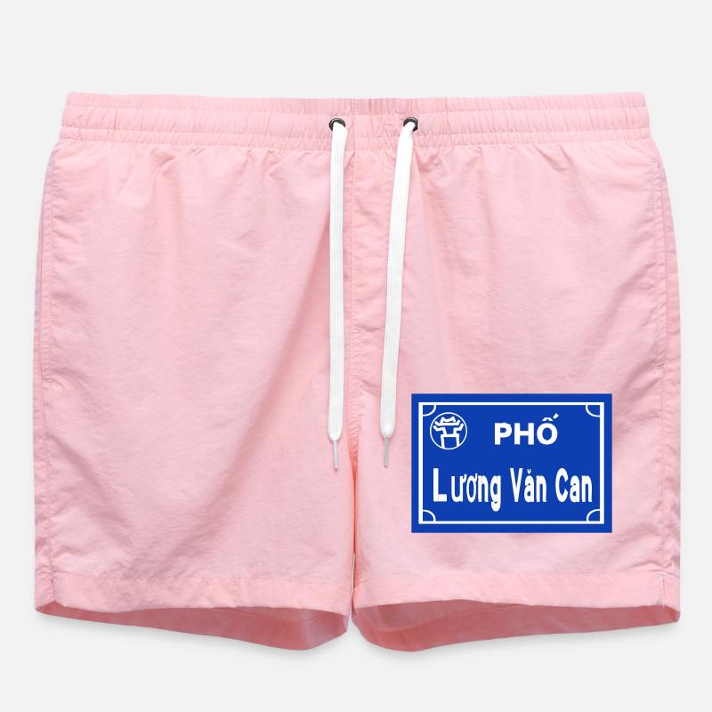 Panneau routier Hanoï Vietnam - Short de bain - rose