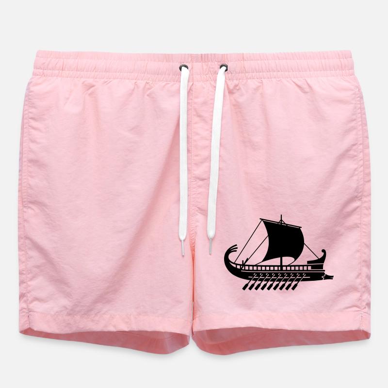 Greek warship - Swim Trunks - pink
