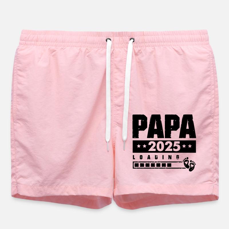 Papa 2025 Chargement - Short de bain - rose
