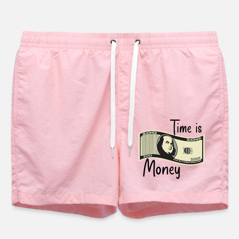 Le temps, c’est de l’argent - Short de bain - rose