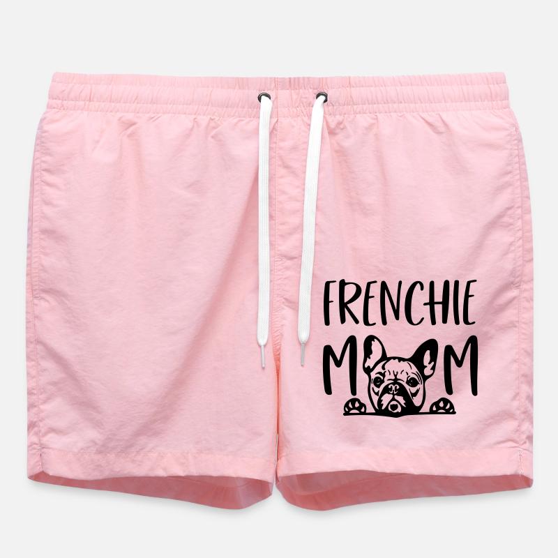 frenchie mom - Swim Trunks - pink