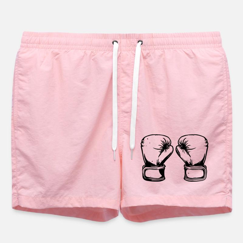 Dessin de gants de boxe - Short de bain - rose