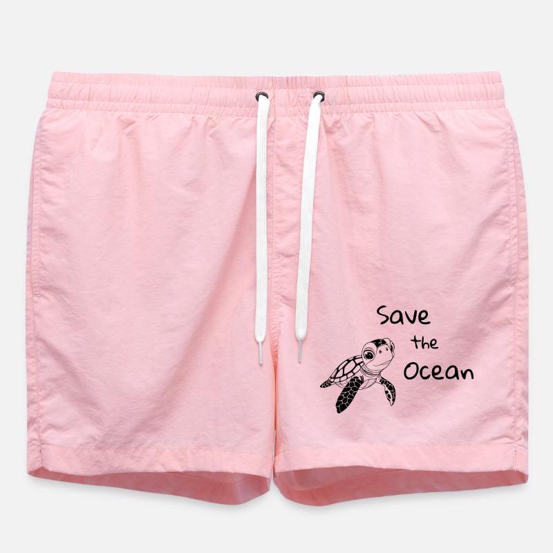 Reed Toad - Save the Ocean - Swim Trunks - pink