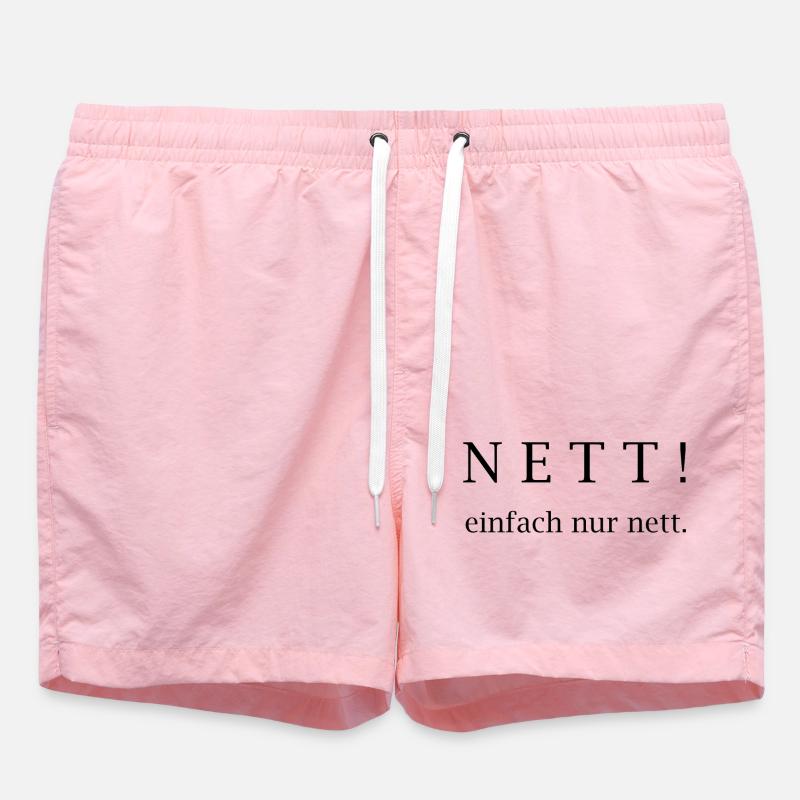 Nice! just nice. - Swim Trunks - pink