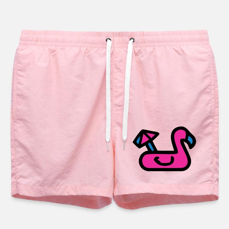 Matelas gonflable Flamingo Retro - Short de bain - rose