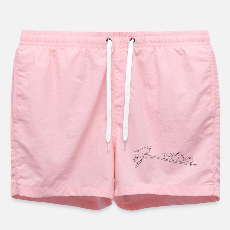 Vogel - Feier - Badeshorts - Pink