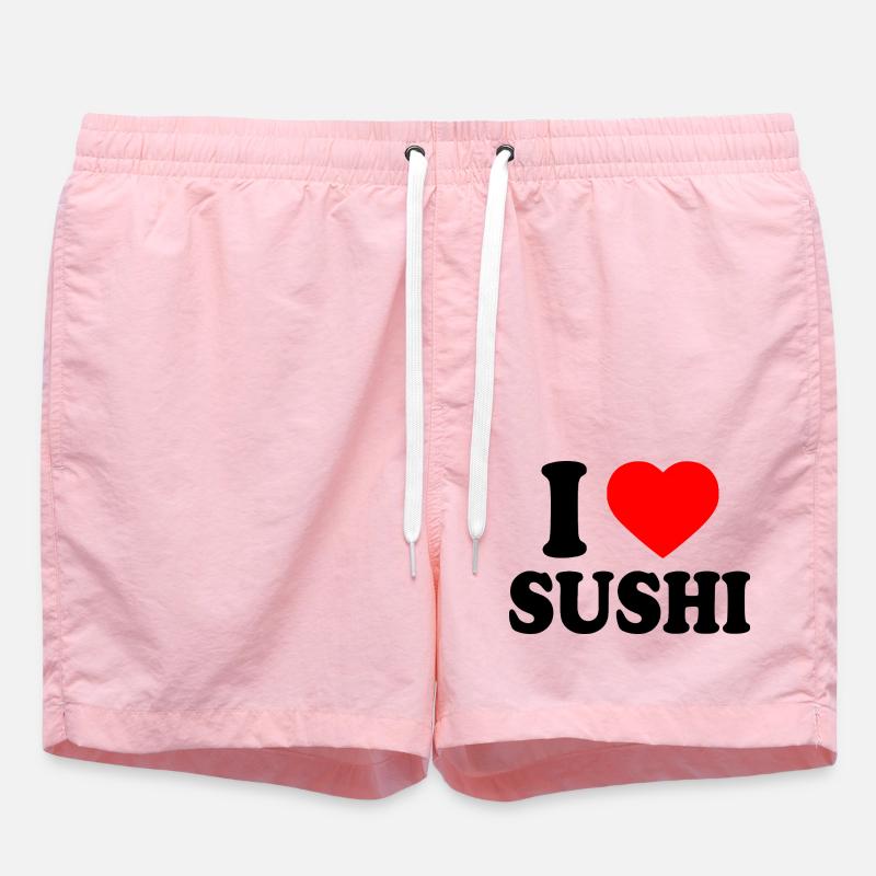 I love sushi - Short de bain - rose