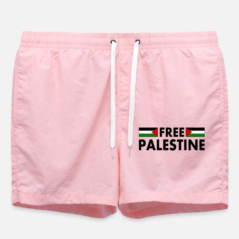 Free palestine - Short de bain - rose