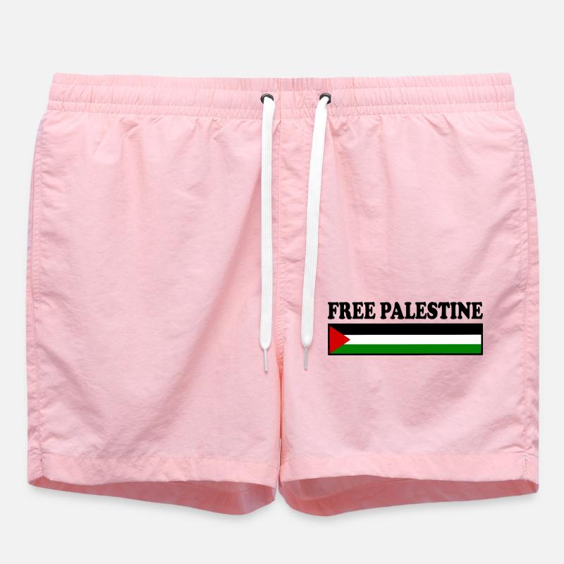 Free palestine - Short de bain - rose