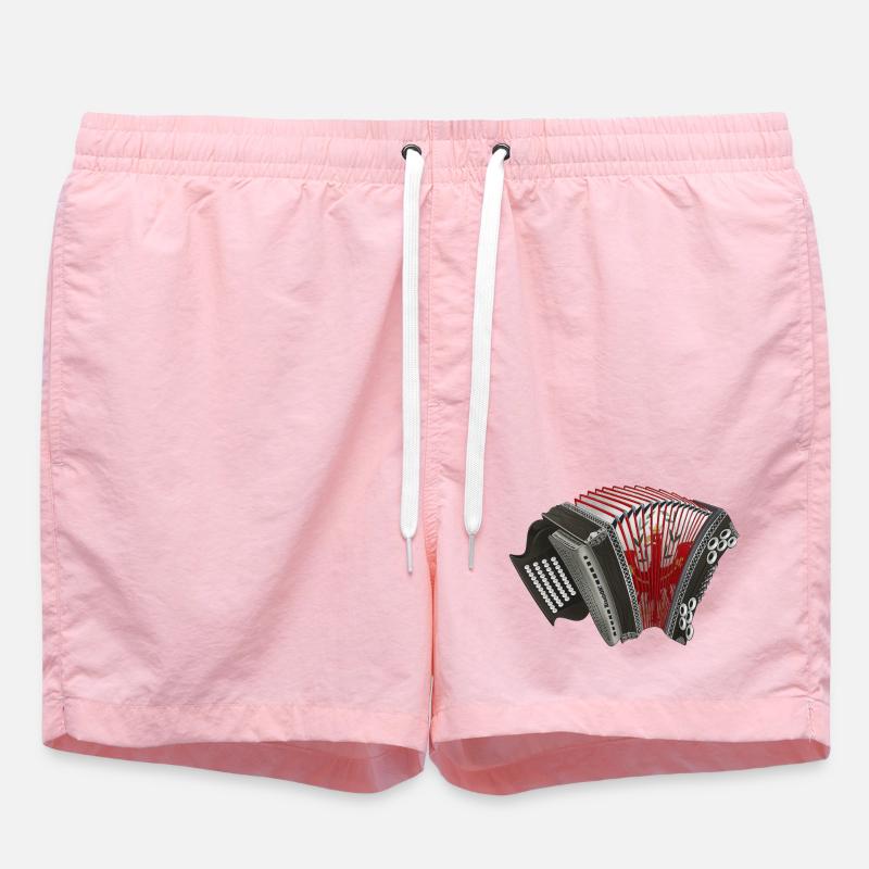 Styrian Harmonica - Tyrol / South Tyrol | ZiachON! - Swim Trunks - pink