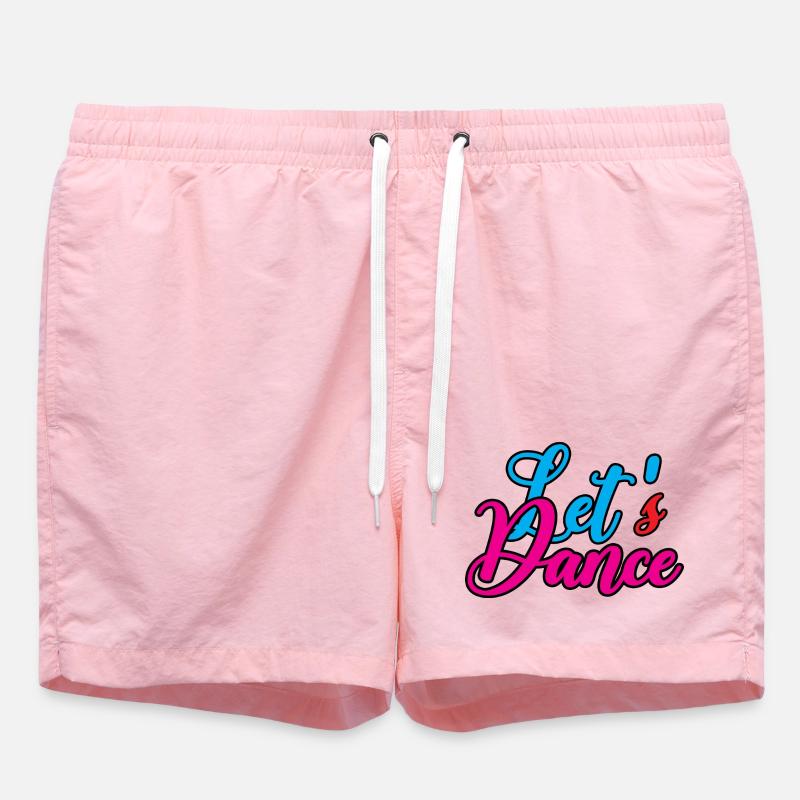 Cheerful dance design with color splendor - Swim Trunks - pink